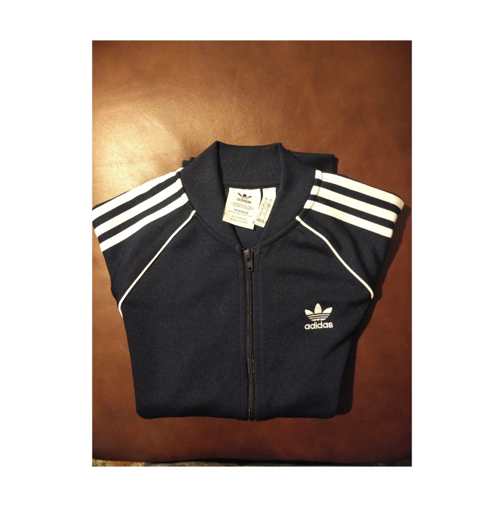 Adidas Superstar SST track bomber men jacket three stripes trefoil full zip - Picture 2 of 6